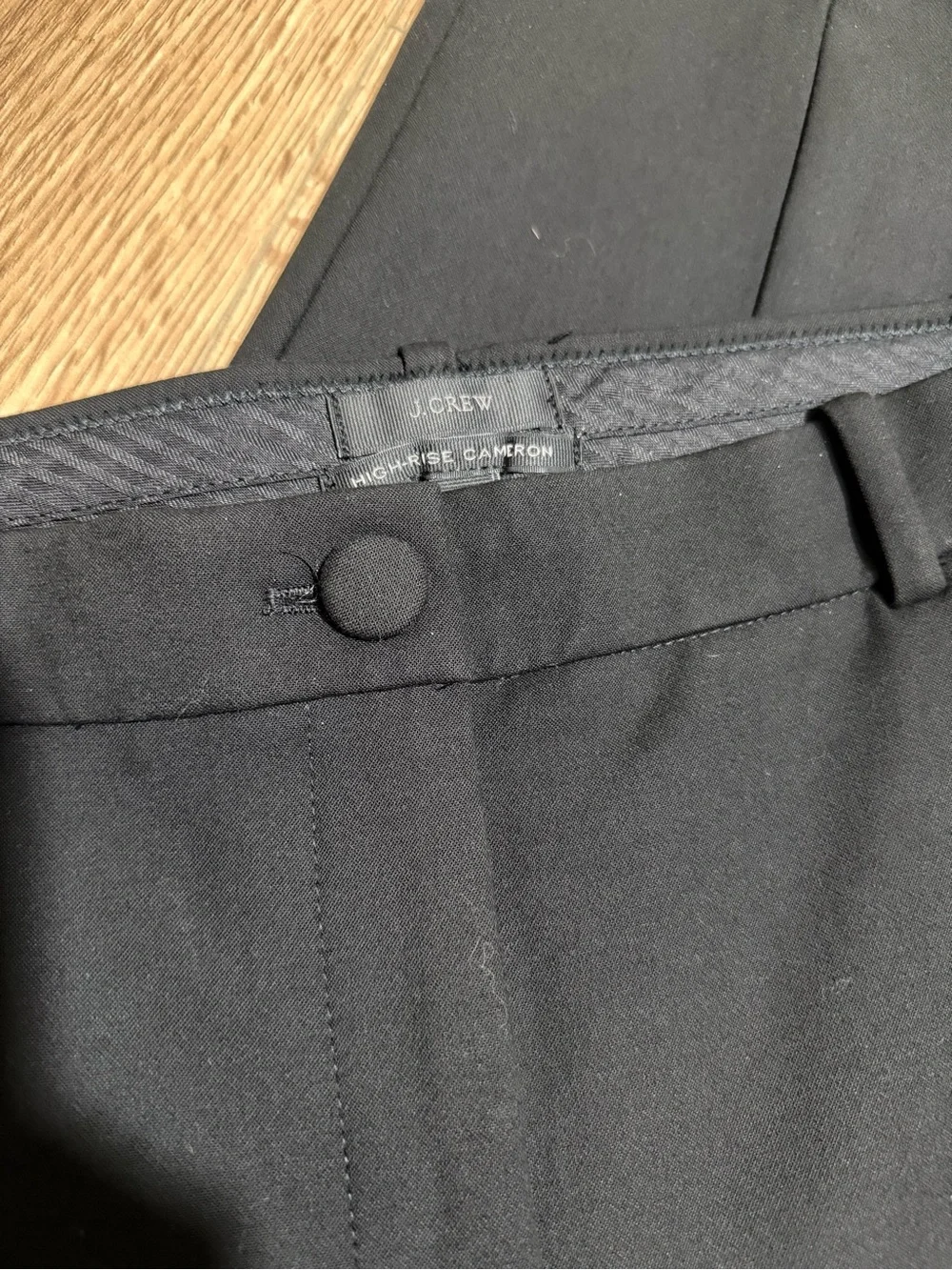 J.Crew High-Rise Cameron Black Trousers Size 6